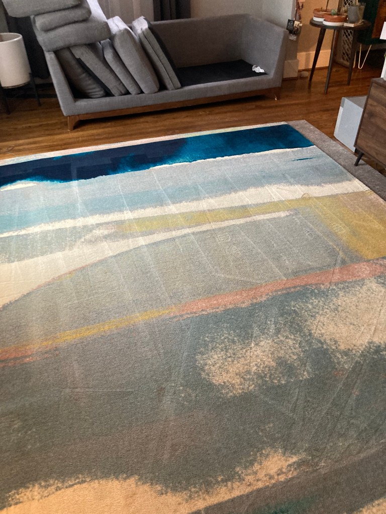 image of a upholstery clean of a sofa and also image of a carpeted cleaned rug